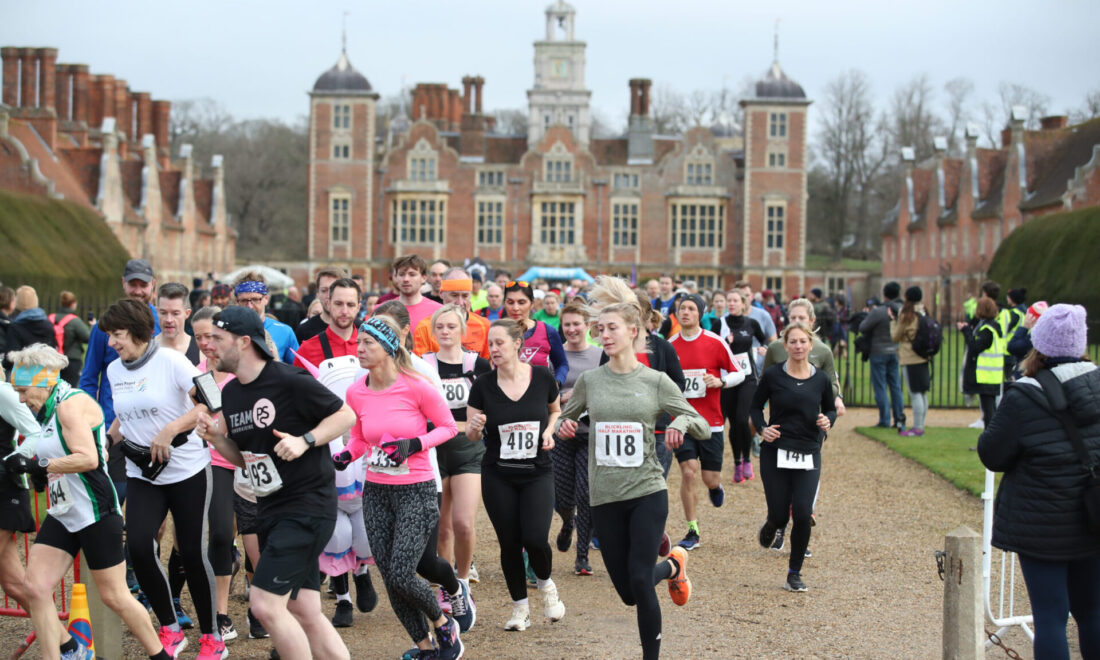 Blickling Half Marathon in front of Spring Blickling Hall
