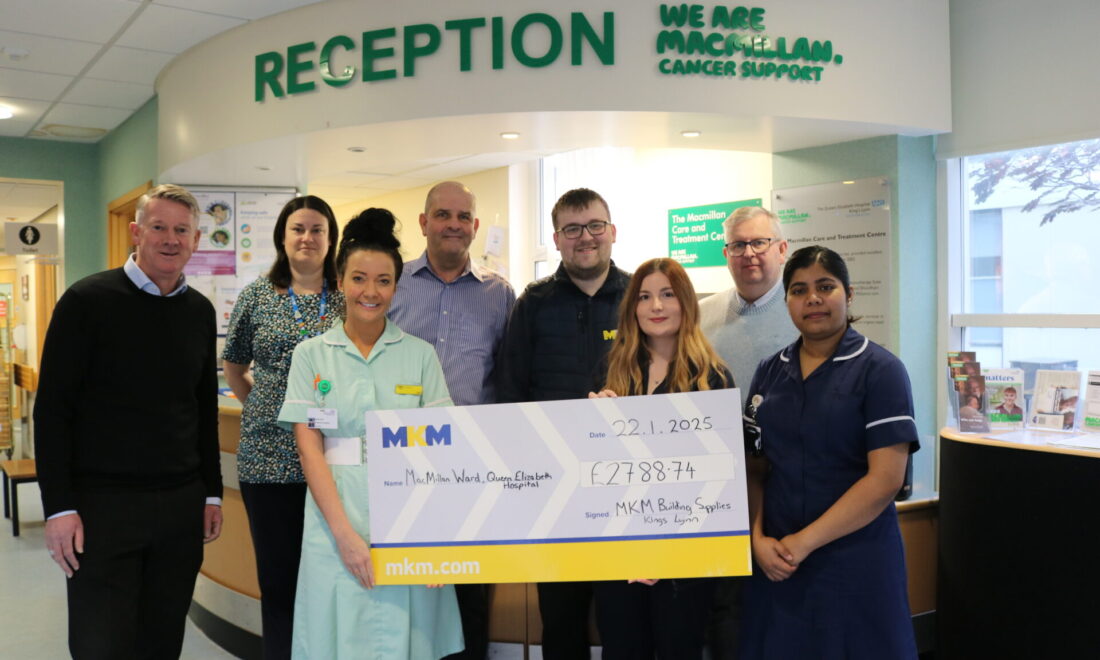 Local builders merchant raises money for hospital in memory of mother
