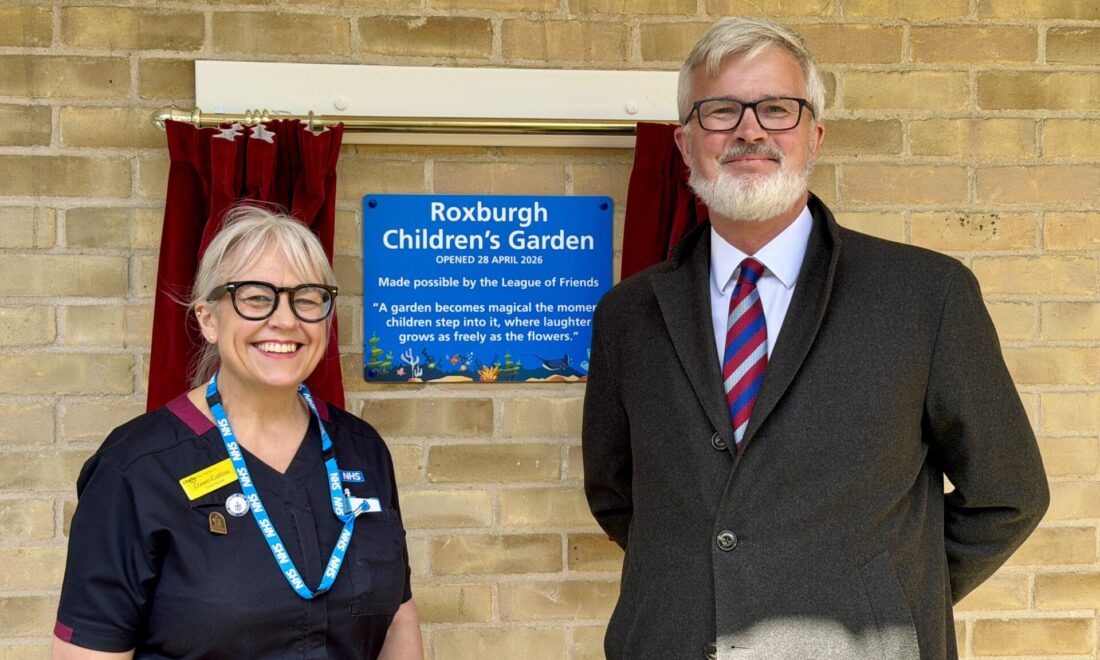 New garden opens at The QEH to support children’s wellbeing during hospital visits